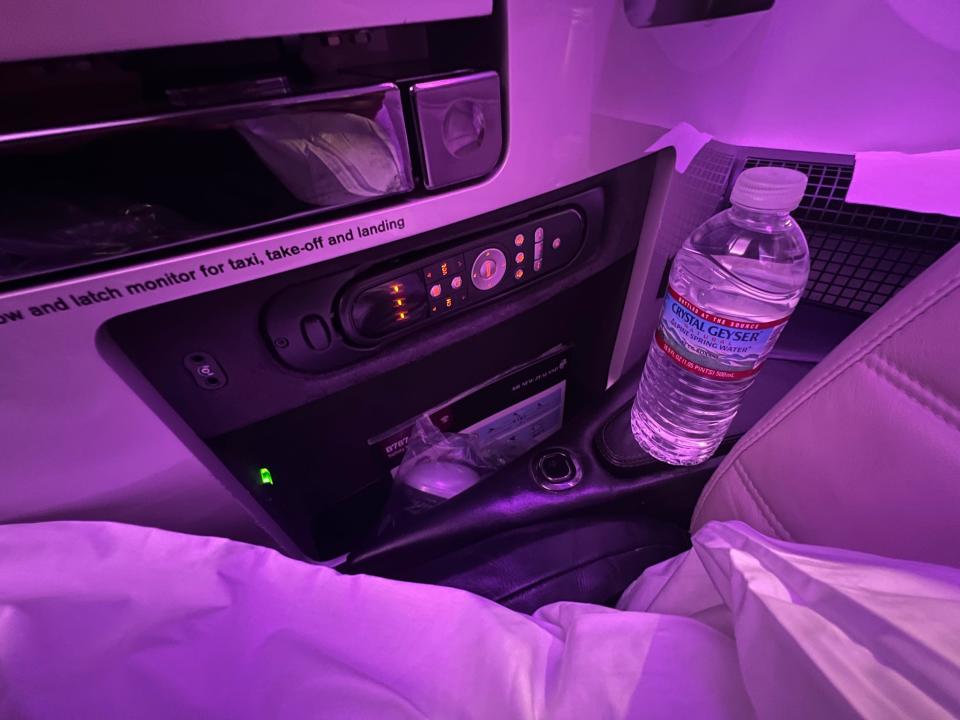 Flying Air New Zealand in business class.