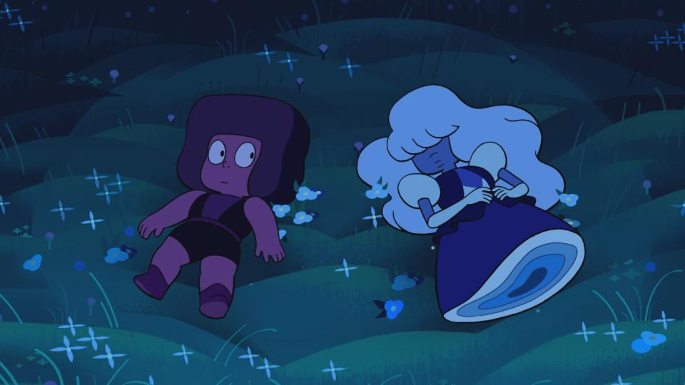 Ruby and Sapphire in 'Steven Universe'