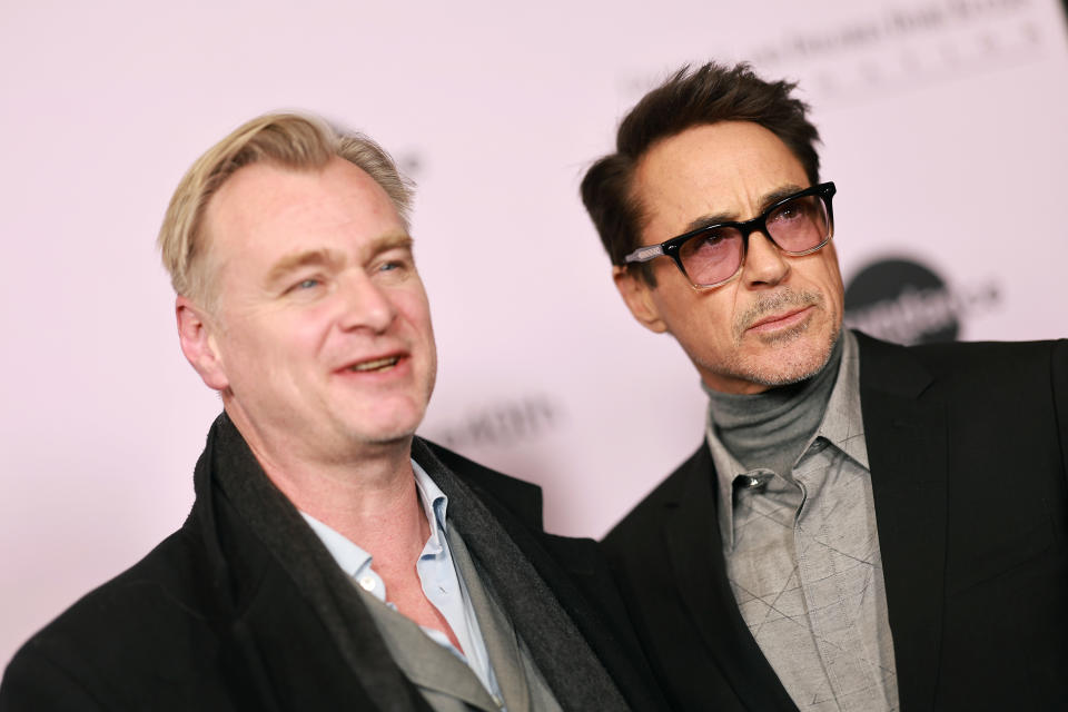 Christopher Nolan and Robert Downey Jr.