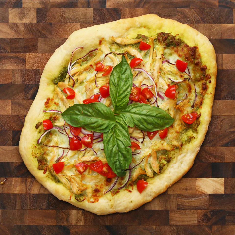 Pesto pizza