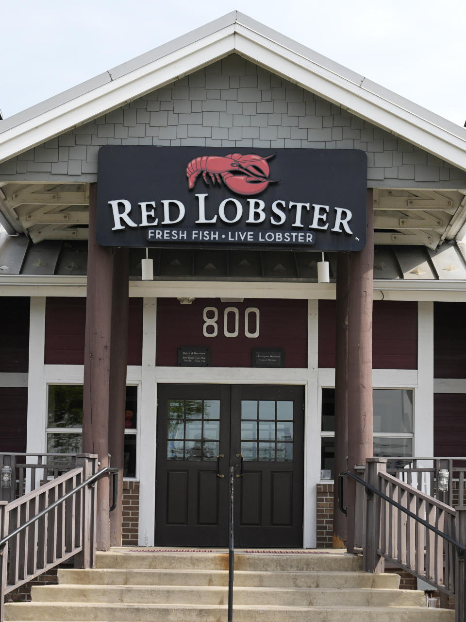 A Red Lobster restaurant is seen in Schaumburg, Ill., Monday, May 20, 2024. Red Lobster is seeking bankruptcy protection days after closing dozens of restaurants. (AP Photo/Nam Y. Huh)