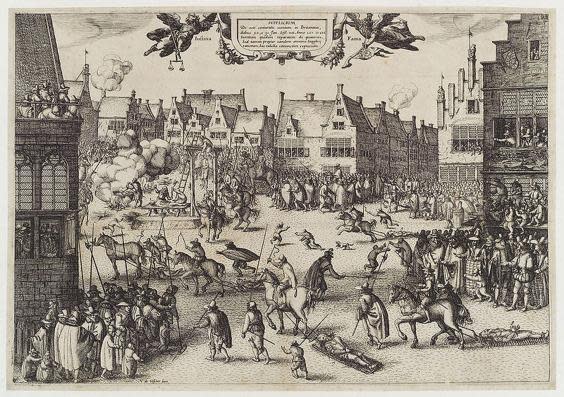 “The Execution of Guy Fawkes” by Claes Janszoon Visscher II