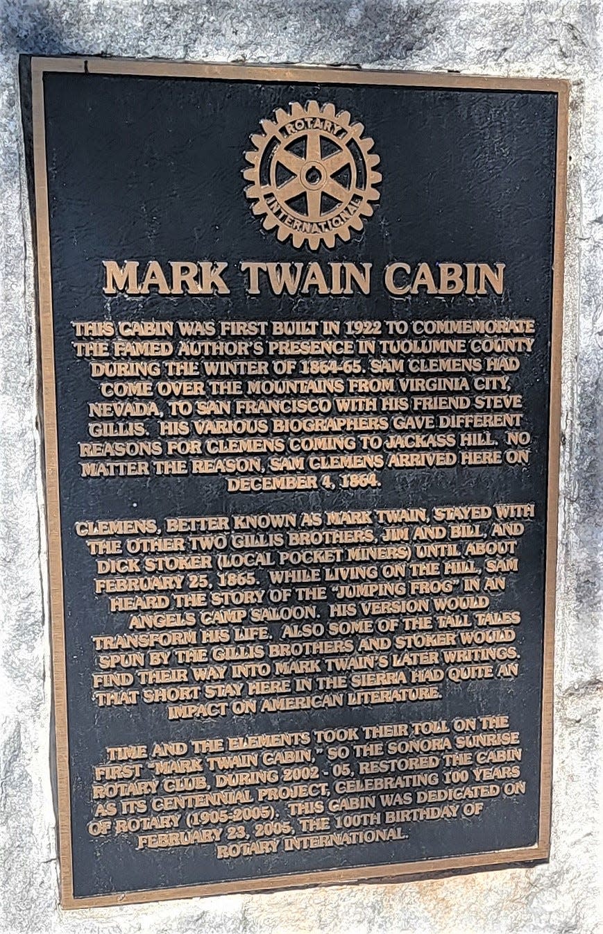 Site of Mark Twain's cabin