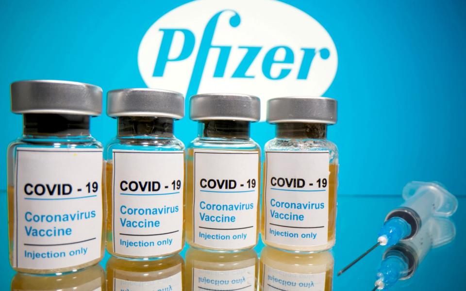 The Pfizer vaccine was approved by UK regulators this week - DADO RUVIC/Reuters