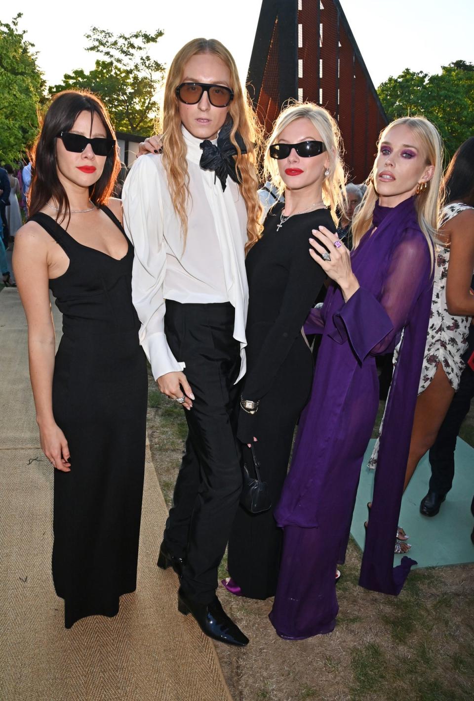 Jazzy de Lisser, Harris Reed, Lady Lola Bute and Mary Charteris (Dave Benett/Getty Images)