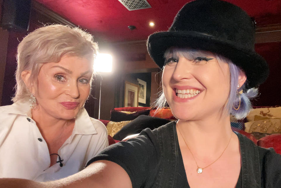 Sharon and Kelly Osbourne on the all-new unscripted series 'Celebrity Watch Party.'