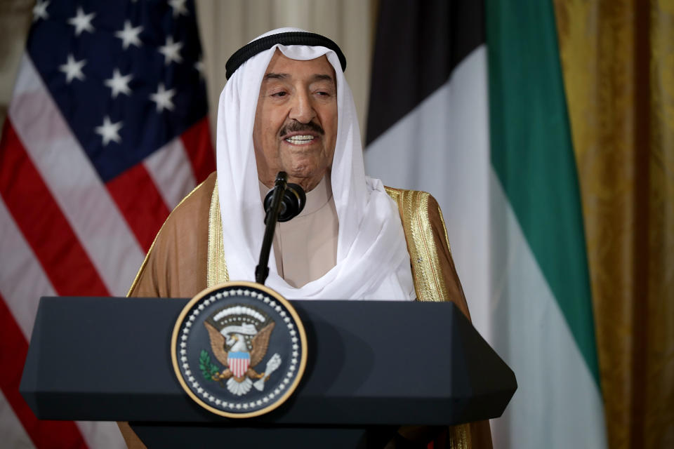 <p>Amir Sabah Al-Ahmad Al-Jaber Al-Sabah ist das Staatsoberhaupt von Kuwait. <em>[Bild: Getty]</em> </p>