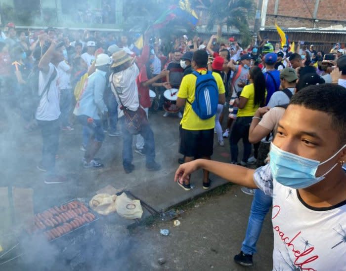 Manifestaciones en Cali.