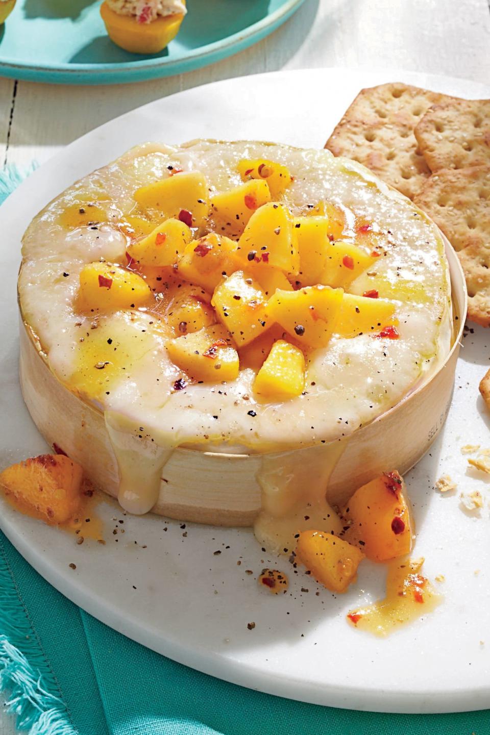 Baked Brie with Jezebel Peaches
