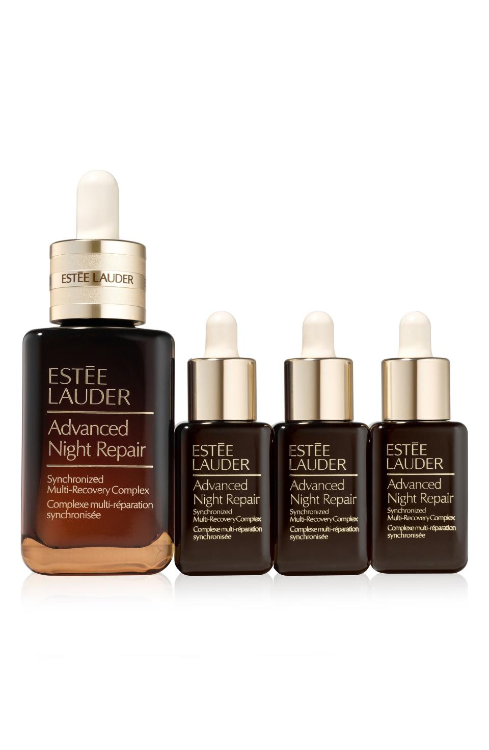 <p><strong>Estee Lauder</strong></p><p>nordstrom.com</p><p><a href="https://go.redirectingat.com?id=74968X1596630&url=https%3A%2F%2Fwww.nordstrom.com%2Fs%2Festee-lauder-advanced-night-repair-serum-set-199-value%2F5914785&sref=https%3A%2F%2Fwww.townandcountrymag.com%2Fstyle%2Ffashion-trends%2Fg36955588%2Fnordstrom-anniversary-sale-2021%2F" rel="nofollow noopener" target="_blank" data-ylk="slk:Shop Now;elm:context_link;itc:0;sec:content-canvas" class="link ">Shop Now</a></p><p>$105 <em>($199 value)</em></p>