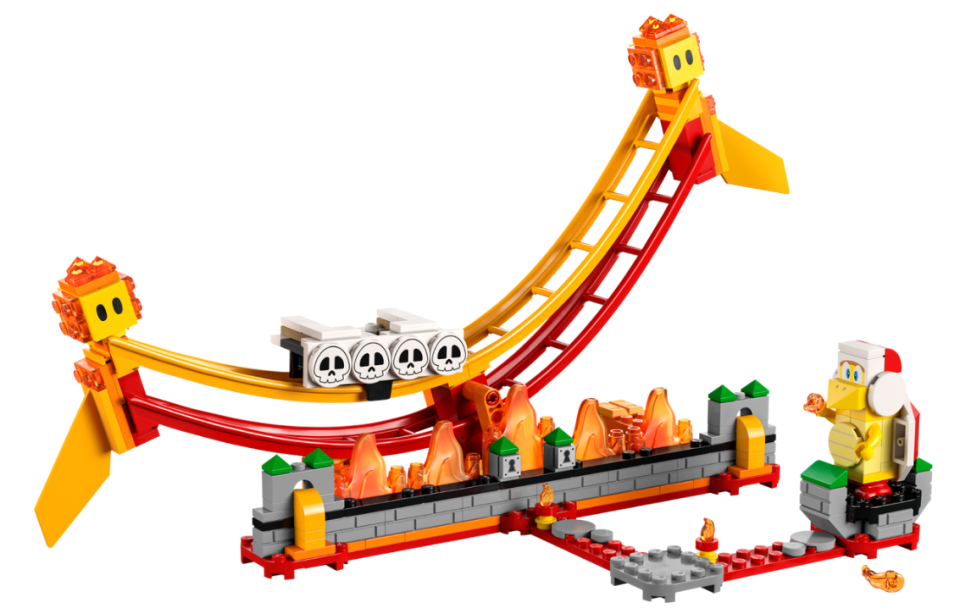 A LEGO Super Mario Bros. lava wave ride set