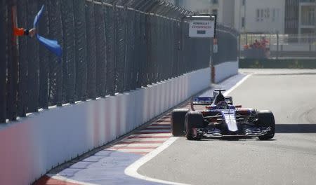 Formula One - F1 - Russian Grand Prix - Sochi, Russia - 30/04/17 - Toro Rosso Formula One driver Daniil Kvyat of Russia drives during the race. REUTERS/Maxim Shemetov