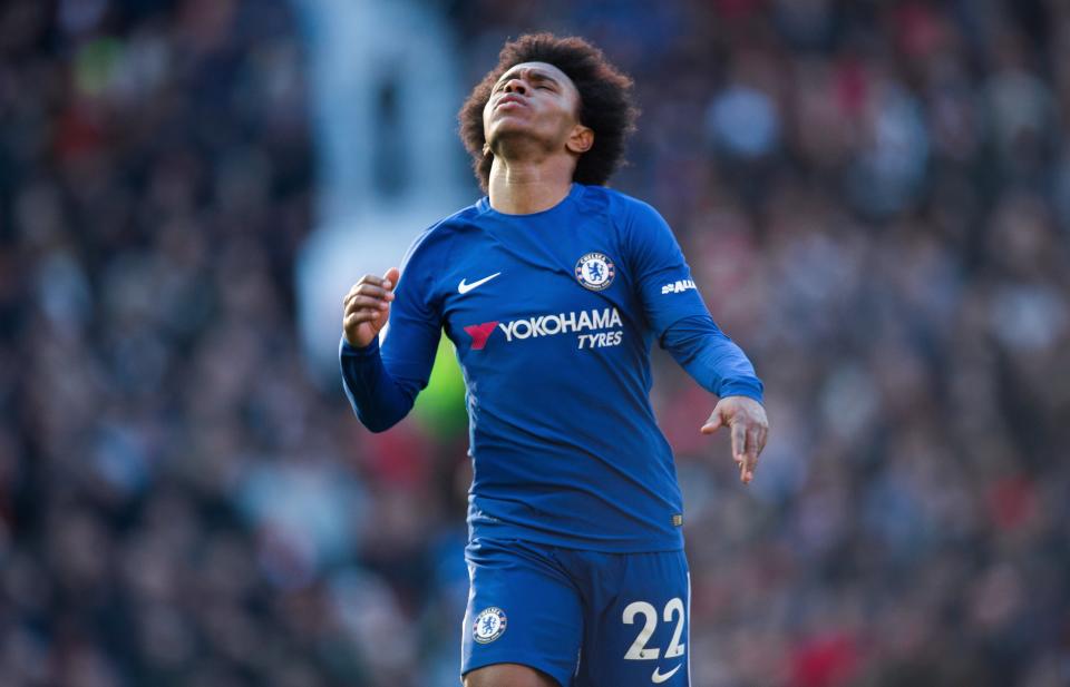 Willian became a rare player to score against Barcelona and Manchester United in the same week.