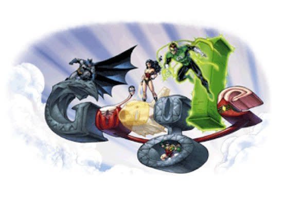 One of the great and super nerdy Google doodles, this Jul 23, 2009 logo celebrates the annual Comic-Con conference.