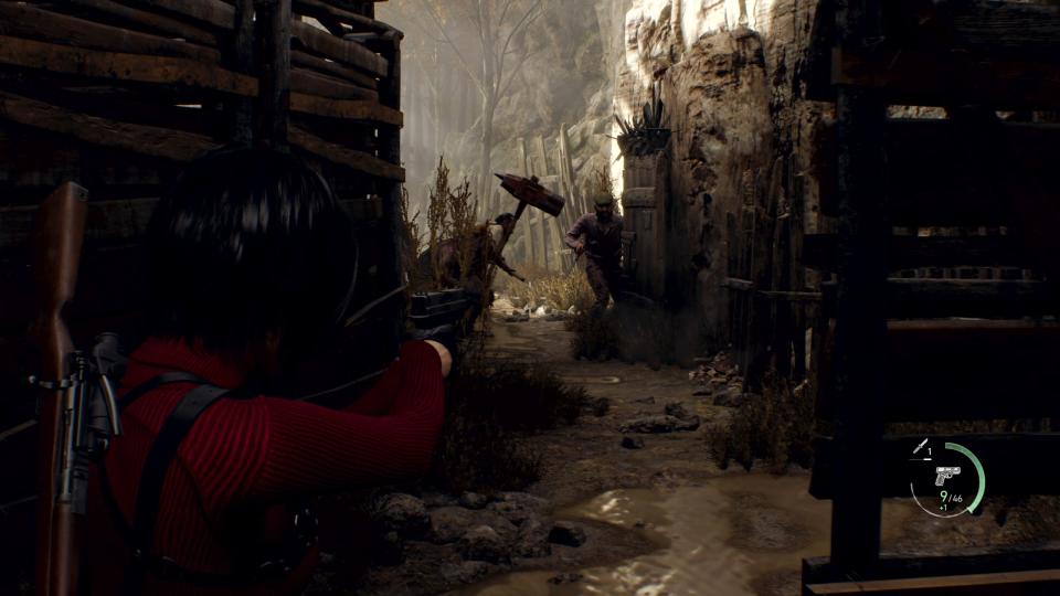 Screenshot of the Resident Evil 4: Separate Ways preview video.