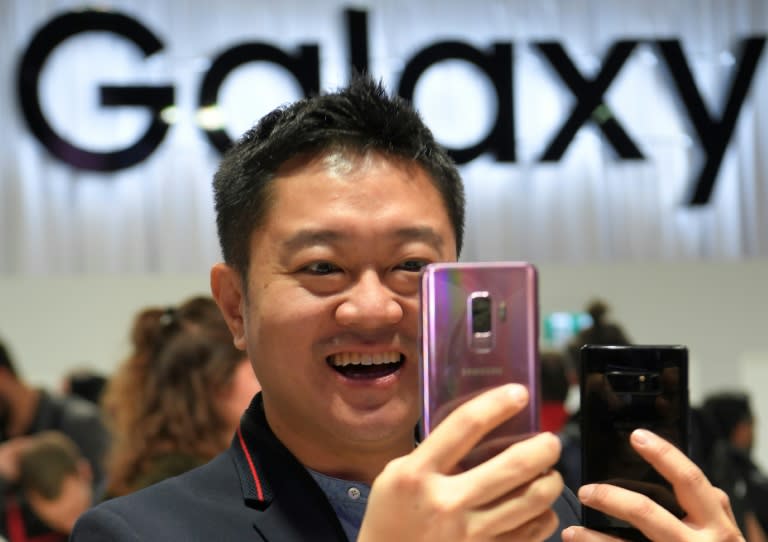 The new Samsung Galaxy S9 smartphone was launched at the Mobile World Congress in Barcelona