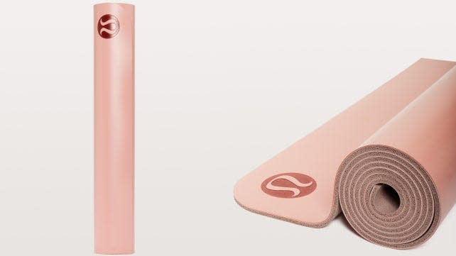 Master your mountain pose with this durable yoga mat.