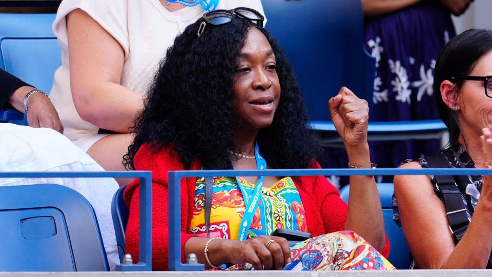 celebrities attend the 2023 us open tennis championships day 7