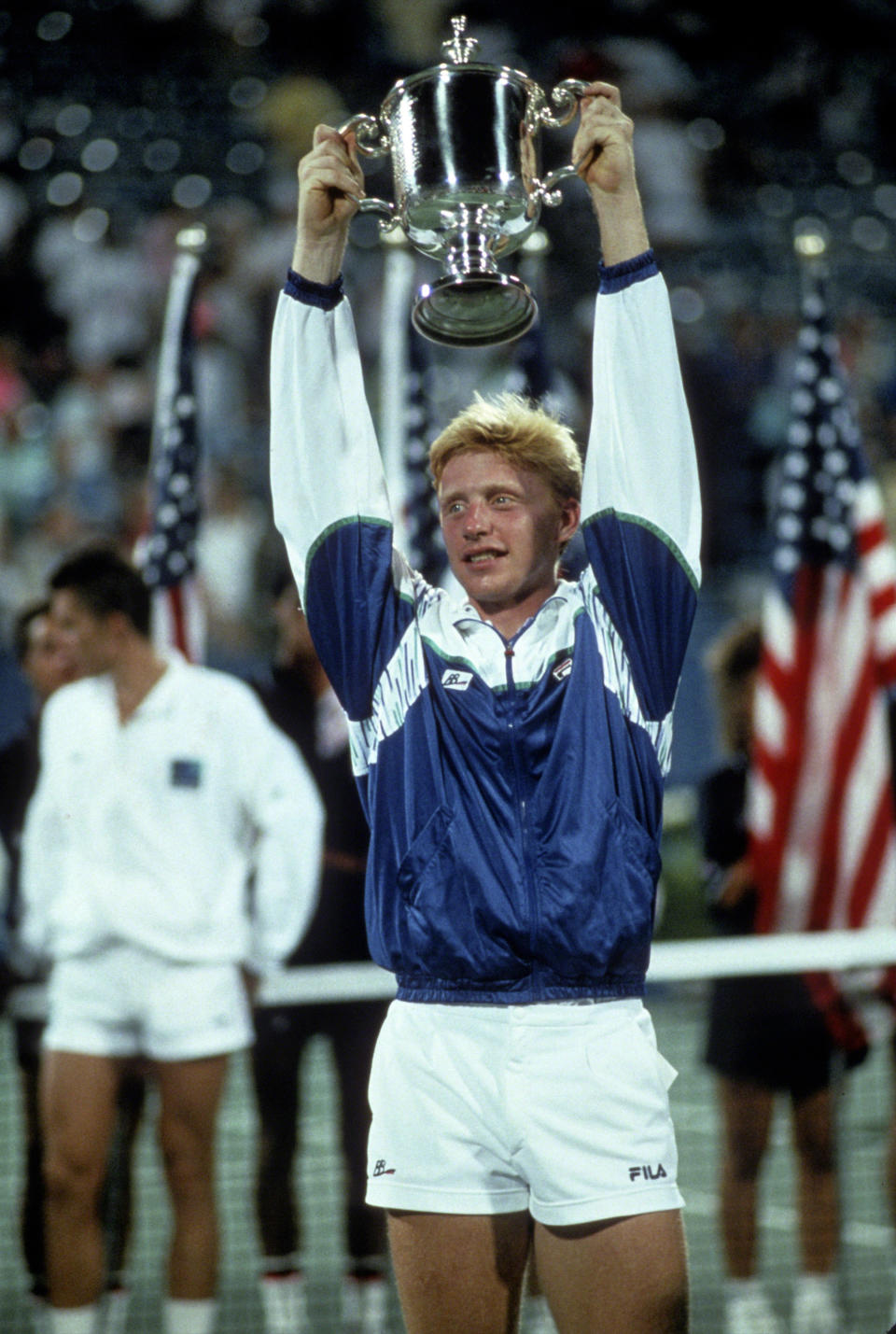 <p>Der erste Grand-Slam-Titel außerhalb von Wimbledon: 1989 holt Becker die US Open. </p>