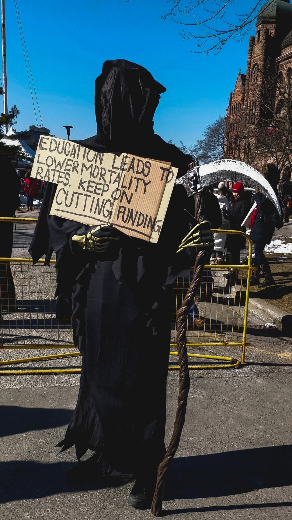 Ontario teacher strike signs