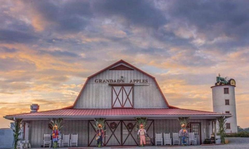 Grandad's Apples offers fresh-picked apples, fresh-pressed apple cider, fresh baked donuts and more.