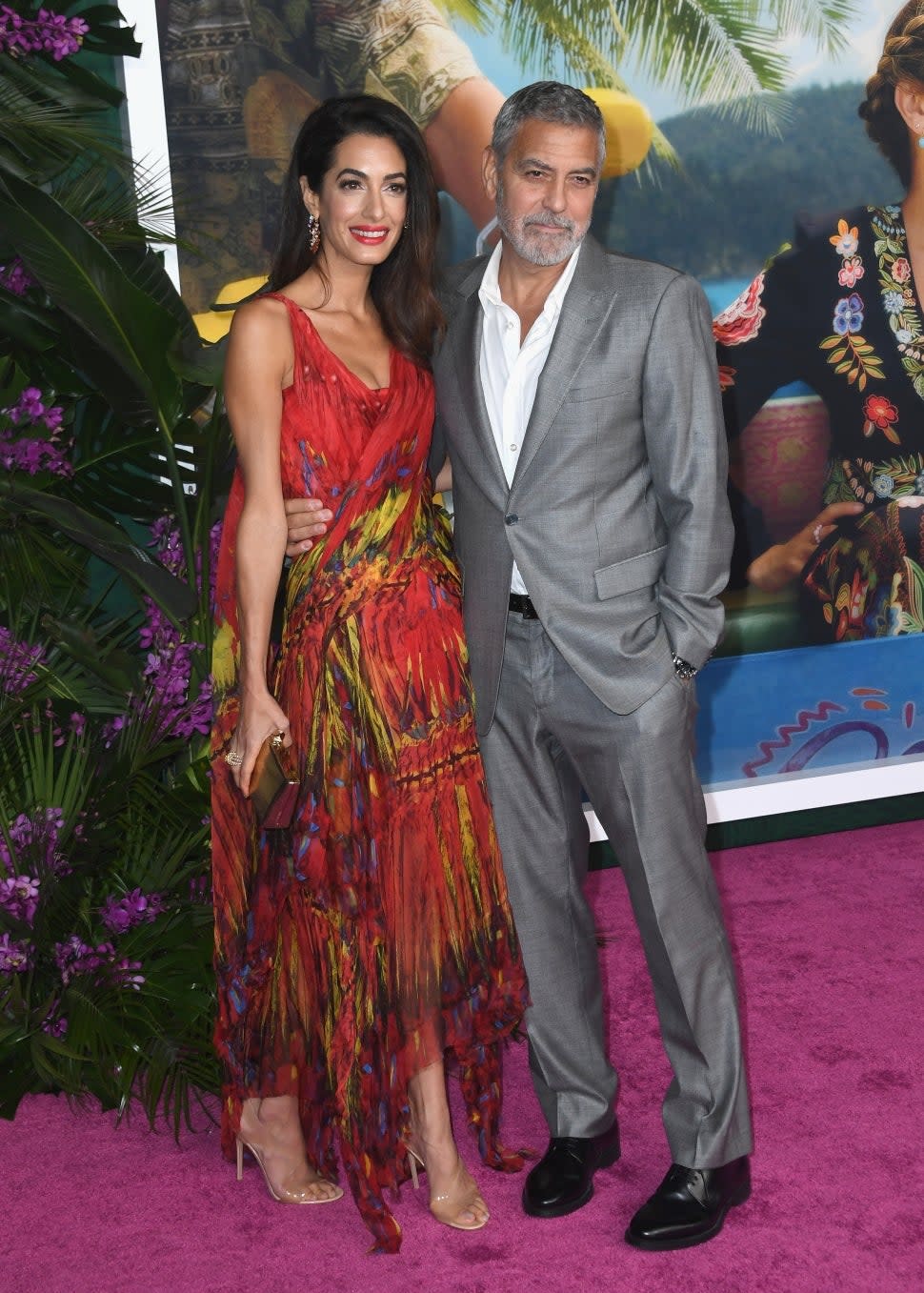 George Clooney and wife Amal attend the Premiere Of Universal Pictures' 