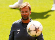 Soccer Football - Champions League - Liverpool Training - Anfield, Liverpool, Britain - May 21, 2018 Liverpool manager Juergen Klopp during training REUTERS/Andrew Yates