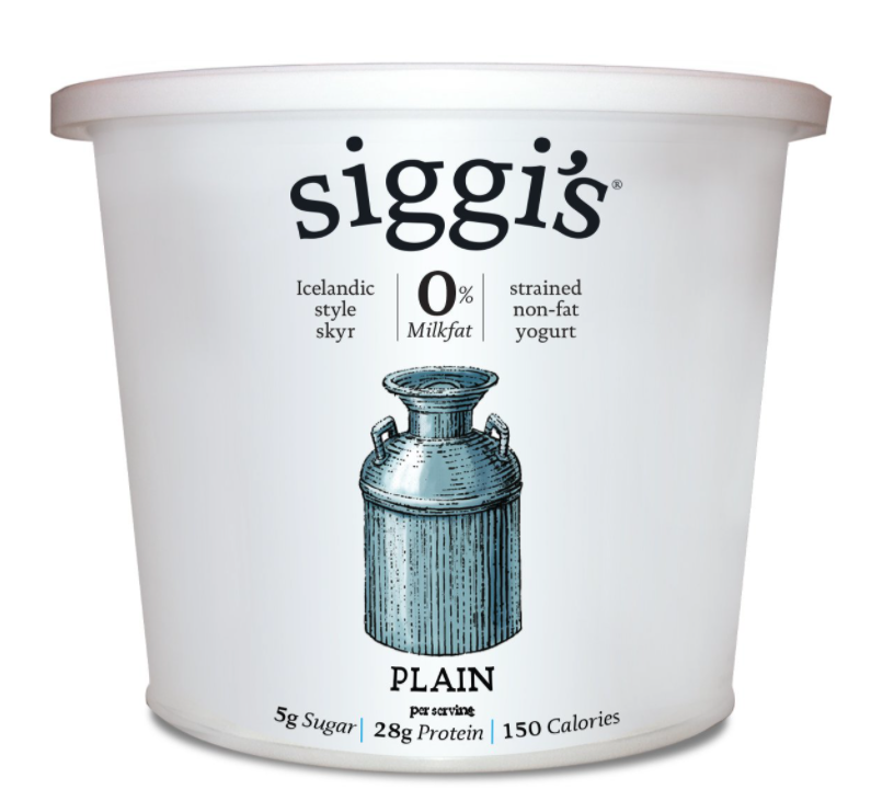 3) Siggi’s Plain Icelandic Nonfat Yogurt