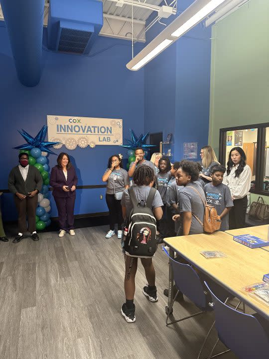 New STEM technology unveiled at Boys & Girls Club. Image KFOR.