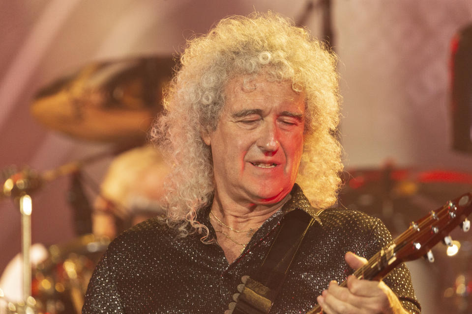 Brian May of Queen performs on stage during 2019 Global Citizen Festival at Central Park (Photo by Lev Radin / Pacific Press/Sipa USA)
