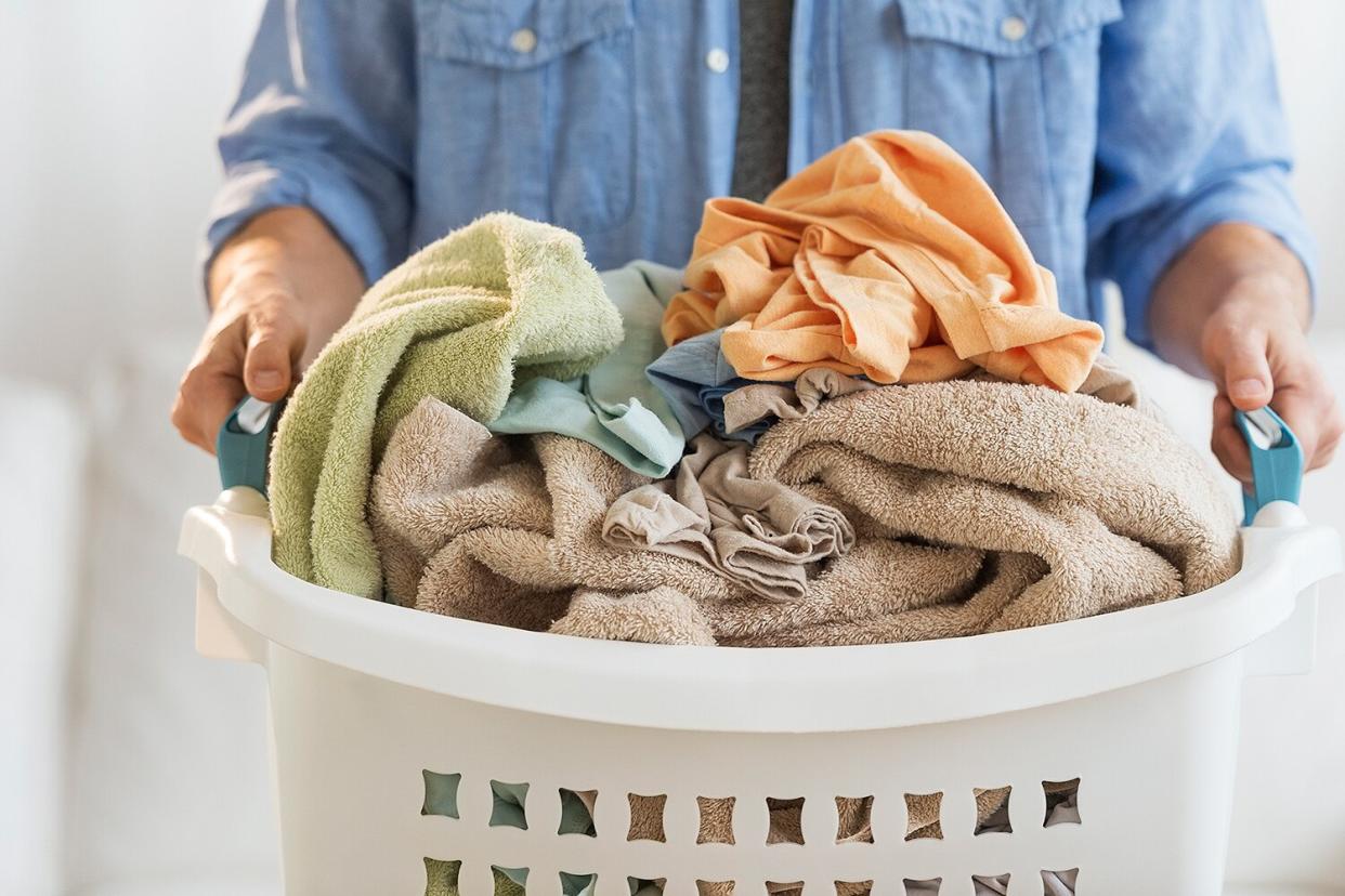 laundry in a basket