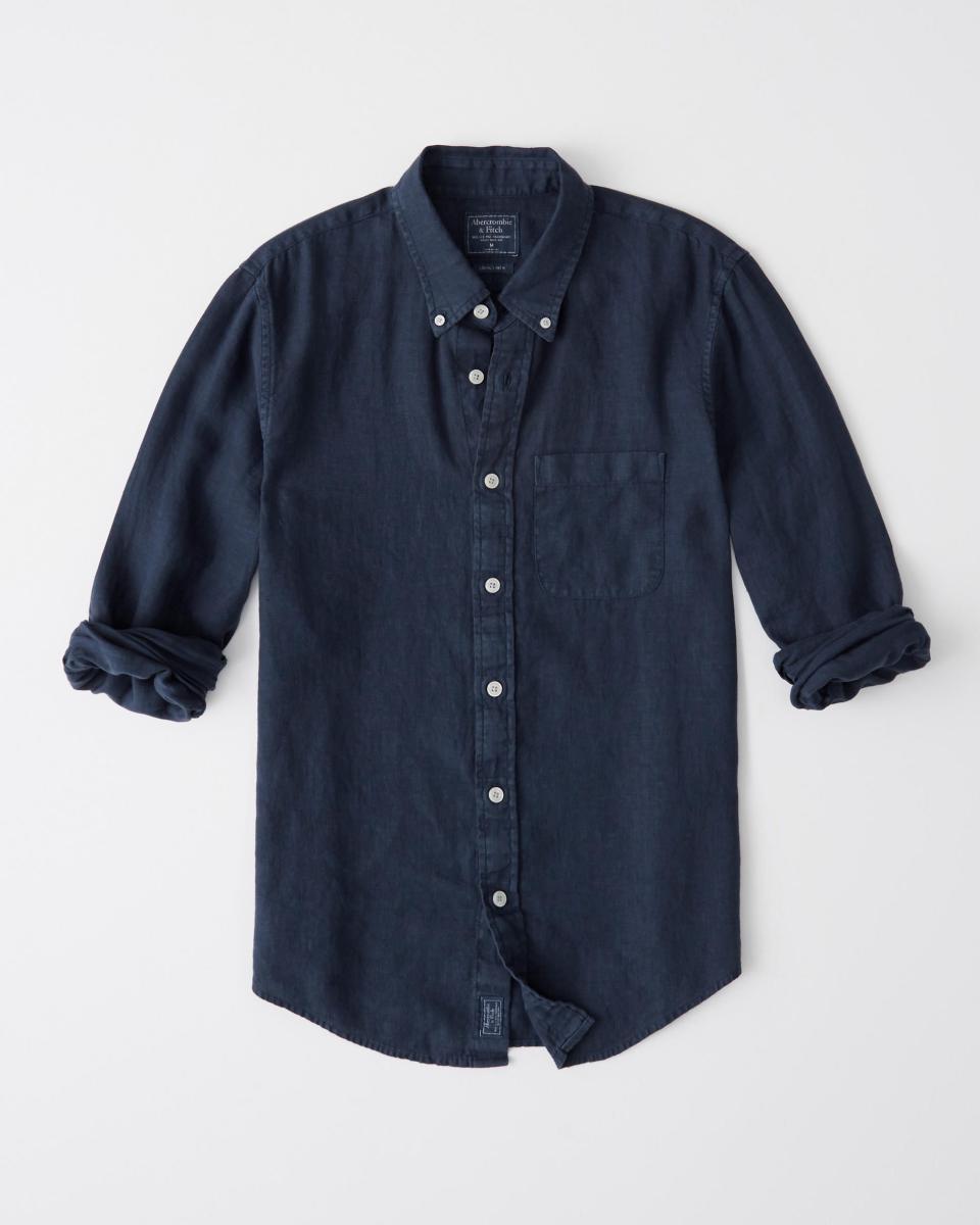 5) Abercrombie Linen Shirt