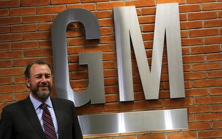 Dan Ammann, President of General Motors, poses after news conference in Sao Paulo July 28, 2015. REUTERS/Nacho Doce