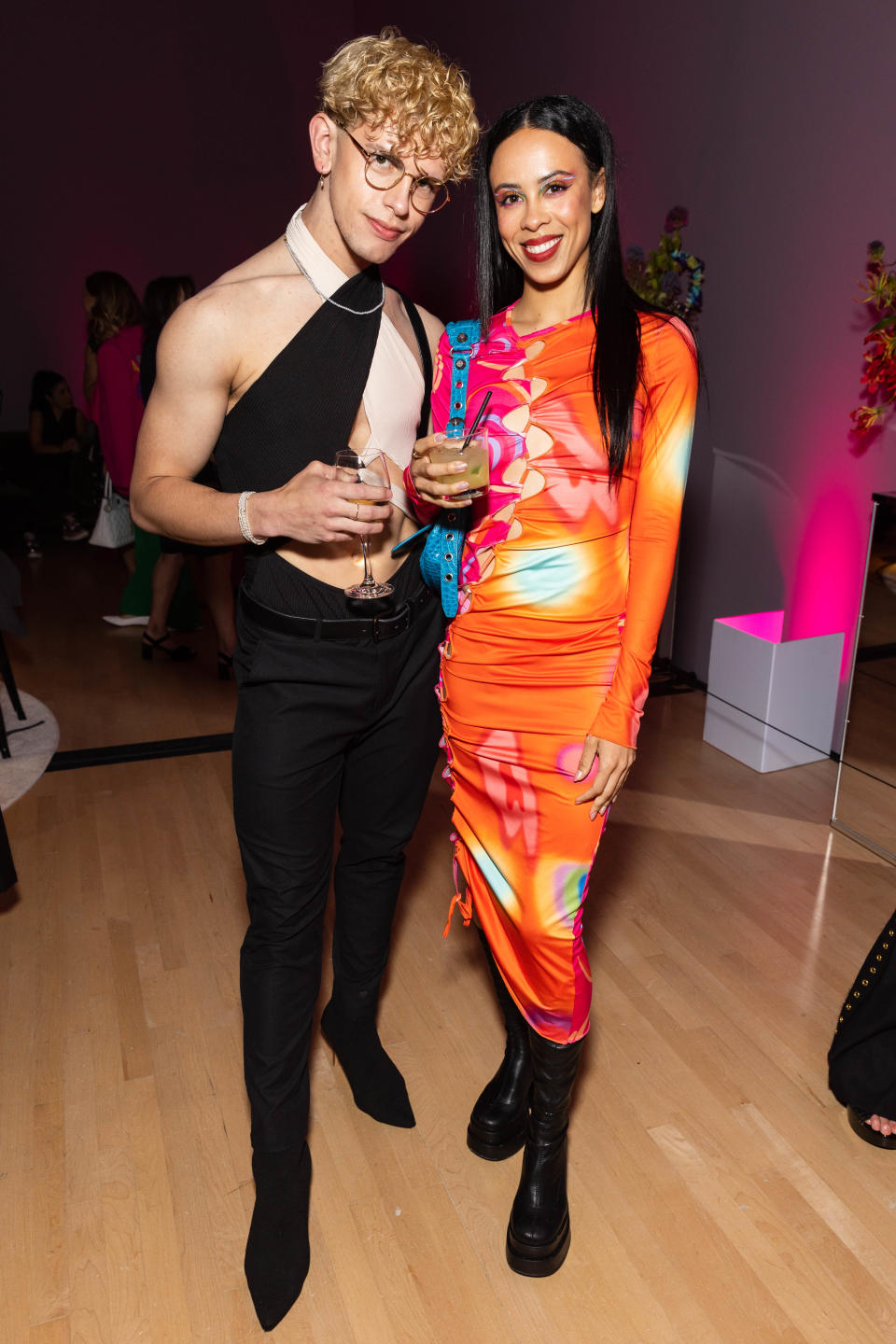 SAN FRANCISCO, CA - April 19 - Joshua Jack Price and Nikisha Fogo attend SFMOMA's 2023 Art Bash on April 19th 2023 at SFMOMA in San Francisco, CA (Photo - Ando Caulfield for Drew Altizer Photography)