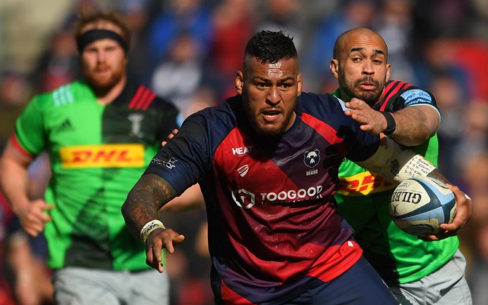 Nathan Hughes in action for Bristol against Harlequins - GETTY IMAGES