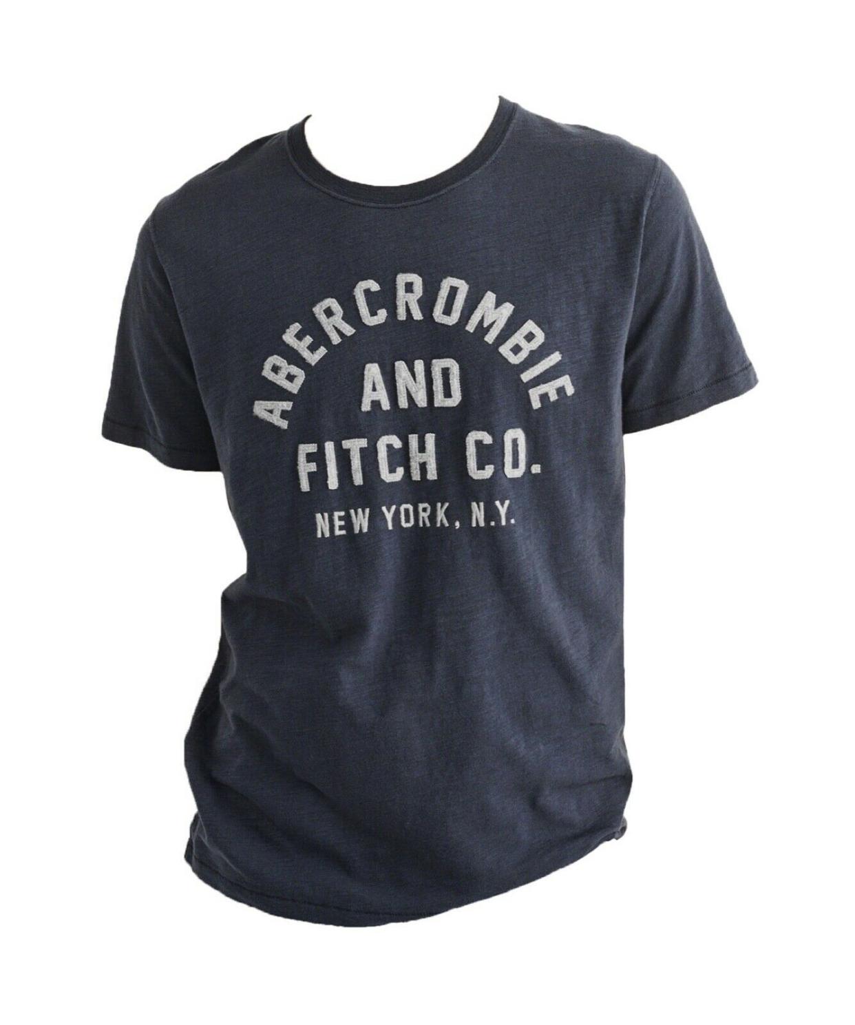 Abercrombie & Fitch Vintage Navy Logo Shirt