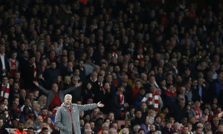 Britain Soccer Football - Arsenal v West Ham United - Premier League - Emirates Stadium - 5/4/17 Arsenal manager Arsene Wenger Action Images via Reuters / Paul Childs Livepic