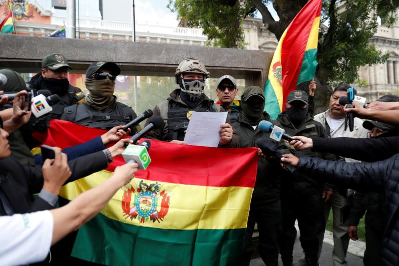 Protest against Bolivia's President Evo Morales in La Paz