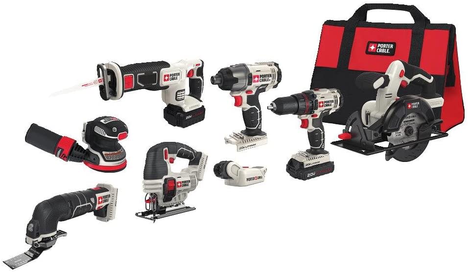 porter-cable 8-tool set, best power tool combo kits