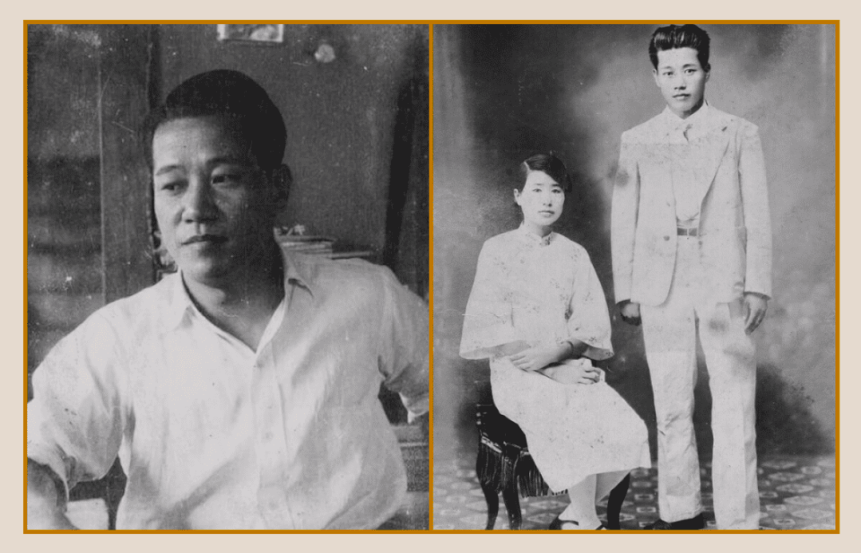 圖：1939年在日本求學的湯德章（左），1929年湯德章與妻子陳濫合影（右）／擷自湯德章紀念基金會官網