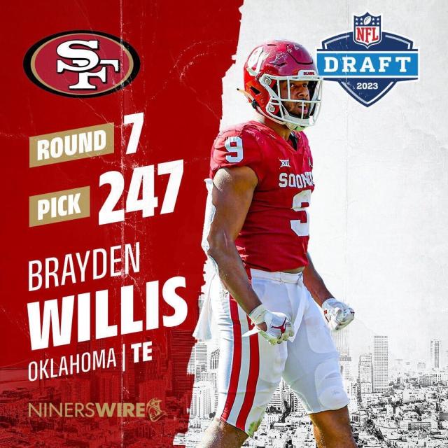 Bay Area Brayden Willis: Sooners tight end selected by the San Francisco  49ers