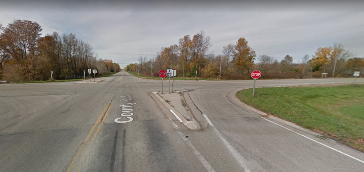 Authorities say a crash at the intersection of Outagamie County A and S in Center left one man dead and another man injured.