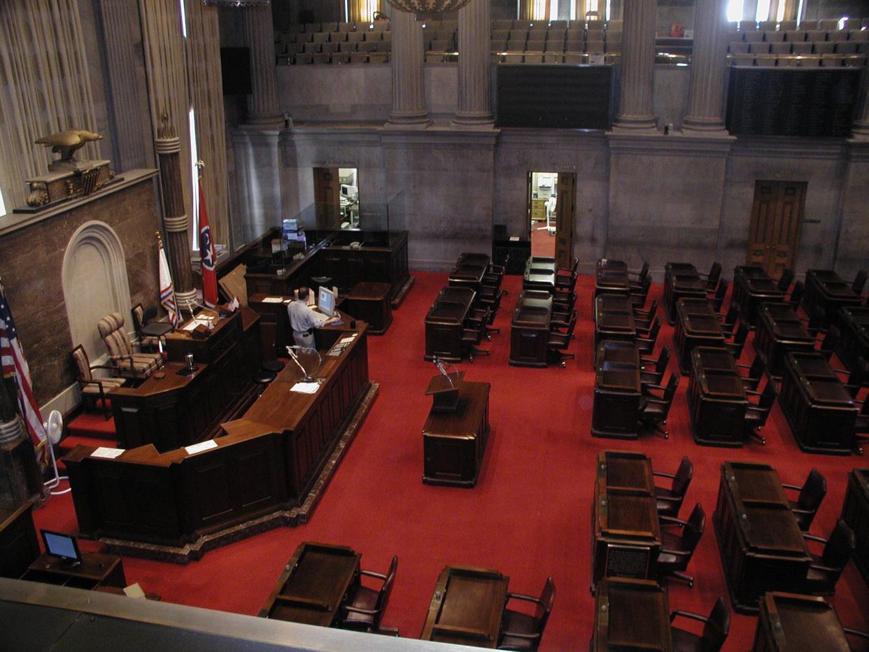 House Chambers in the Tennessee State Capitol.