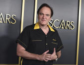 Quentin Tarantino arrives at the 92nd Academy Awards Nominees Luncheon at the Loews Hotel on Monday, Jan. 27, 2020, in Los Angeles. (Photo by Jordan Strauss/Invision/AP)