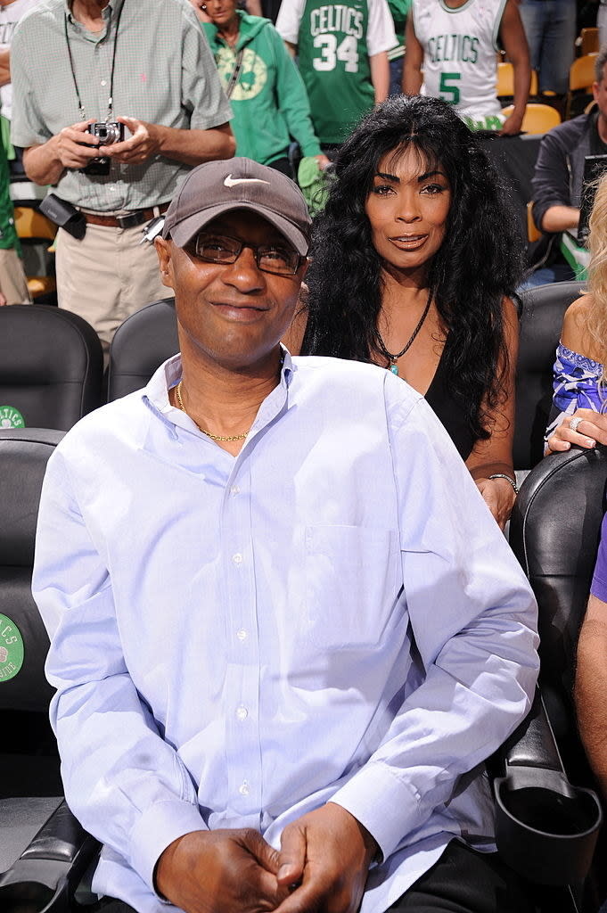 Kobe's parents at a game