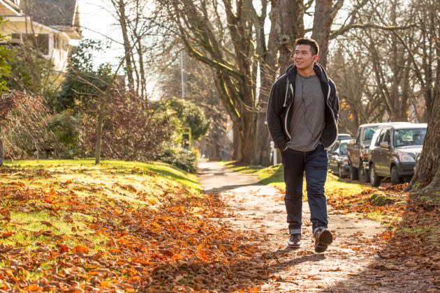 A brief walk can help reset your mind. (Photo: Adam Crowley via Getty Images)