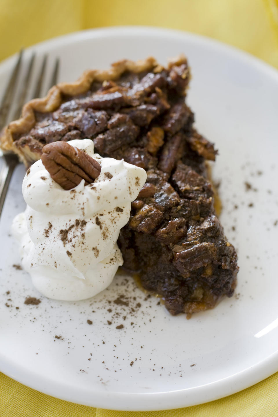 This Oct. 28, 2013 photo shows mocha pecan pie in Concord, N.H. (AP Photo/Matthew Mead)