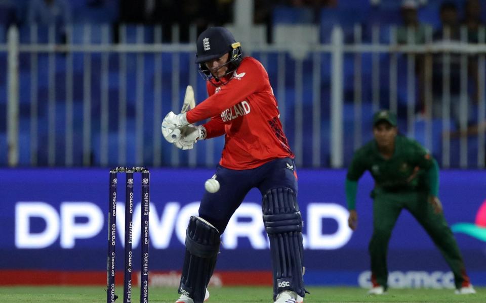 Danni Wyatt-Hodge batting during England's game against Bangladesh