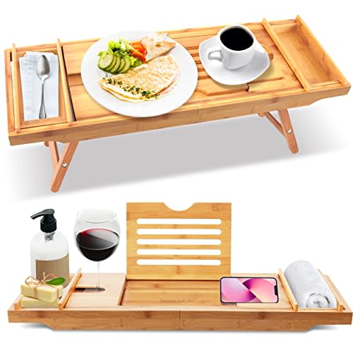 SereneLife Bath Caddy Breakfast Tray Combo (Amazon / Amazon)