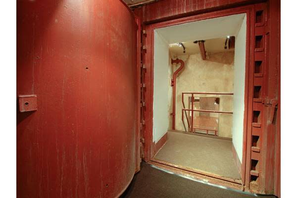 Photo tour of a nuclear bunker house reinforced door